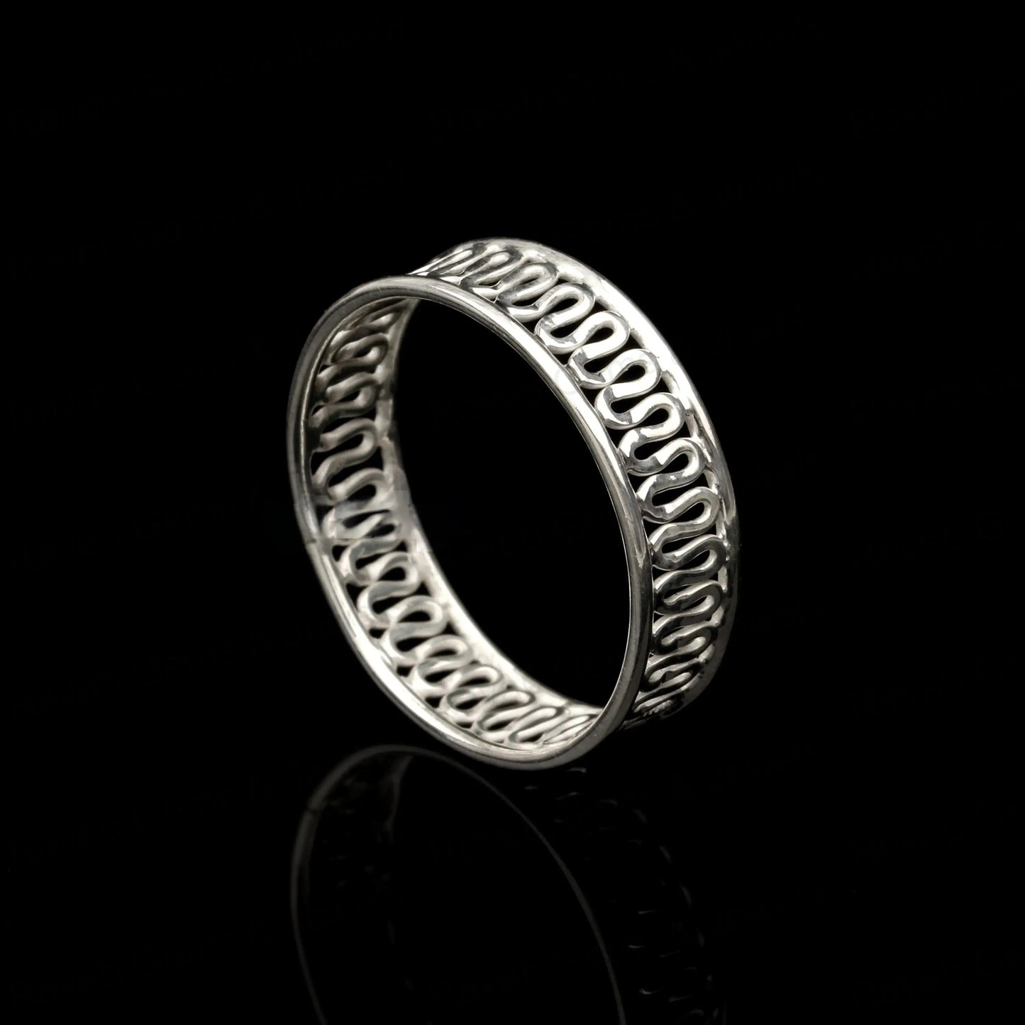 925 Sterling Solid Silver Ring, Unisex Men Women, Rope Scroll Bali Ring, Band Braided Design, Thumb Ring, Everyday Wear Ring, Birthday Gifts