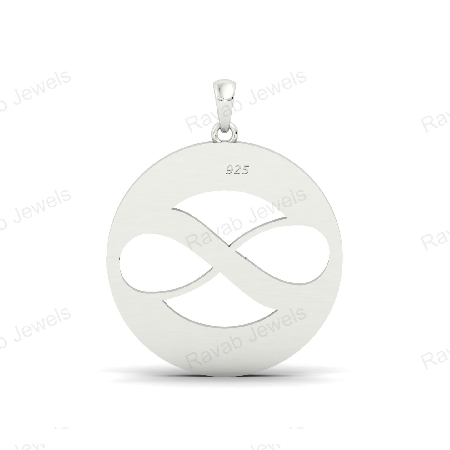 2024 Best Selling High Quality Custom 25mm Semi Mount Jewelry Sterling Silver 925 Low Price Women's Fashion Pendant