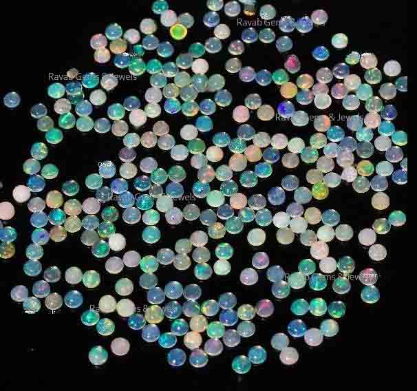 5mm Ethiopian Opal lot fire opal Cabochon top quality opal gemstone AAA Natural Ethiopian multi fire Opal cabochon for jewelry making use.