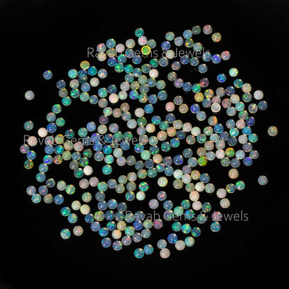 5mm Ethiopian Opal lot fire opal Cabochon top quality opal gemstone AAA Natural Ethiopian multi fire Opal cabochon for jewelry making use.