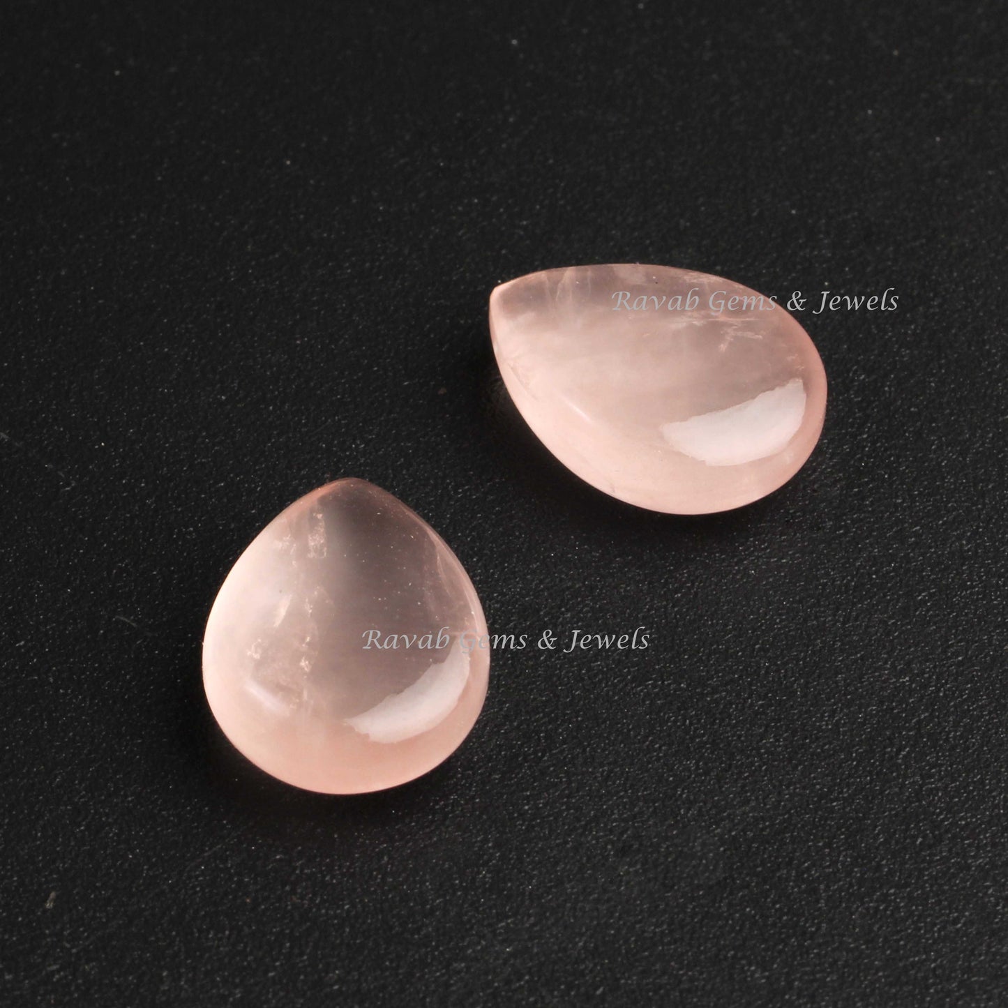 Natural Rose Quartz Pear Shape 12x16mm Smooth Briolette, Calibrated AA Loose Gemstone, Semi Precious Stone, All Sizes Available 2 Pcs Set