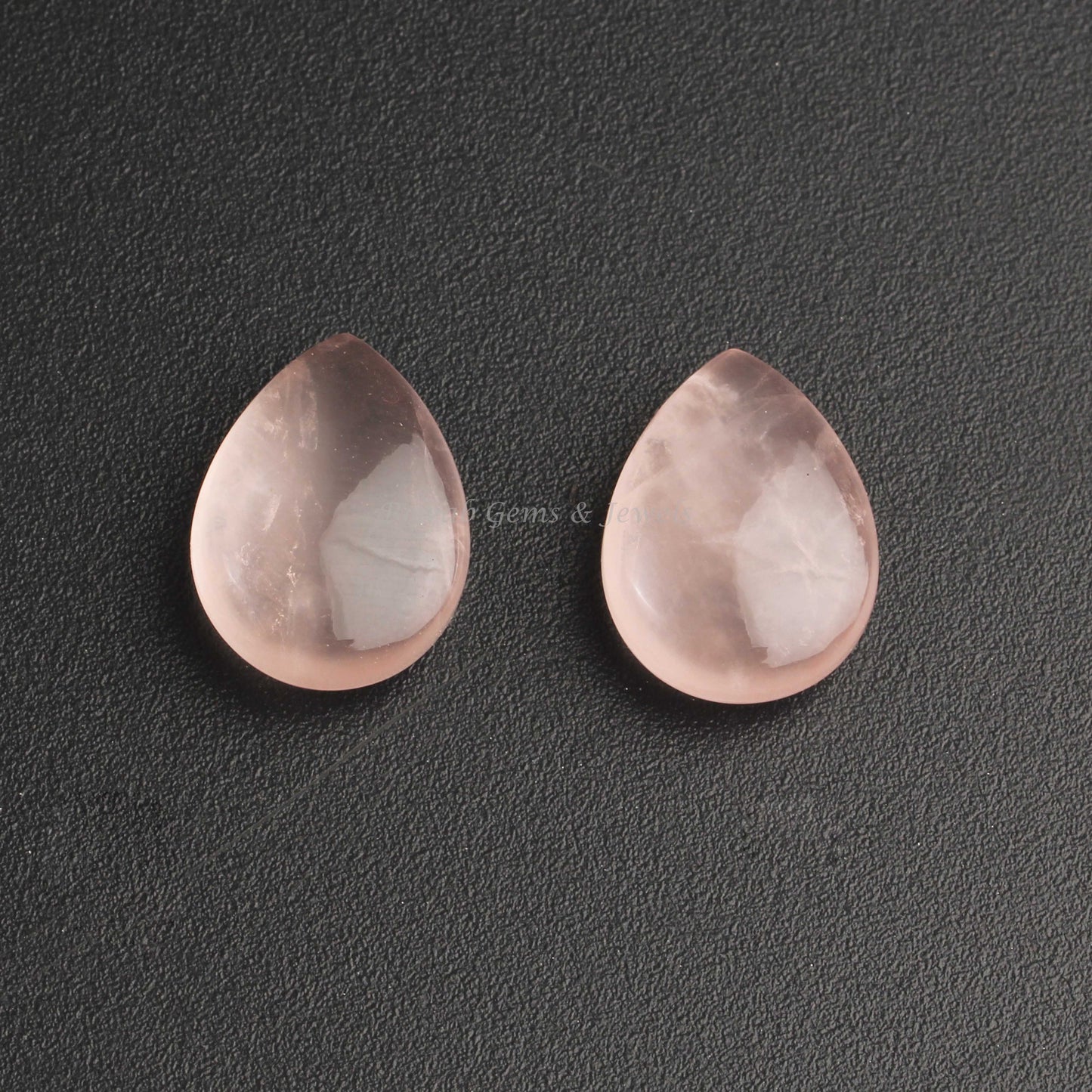 Natural Rose Quartz Pear Shape 12x16mm Smooth Briolette, Calibrated AA Loose Gemstone, Semi Precious Stone, All Sizes Available 2 Pcs Set