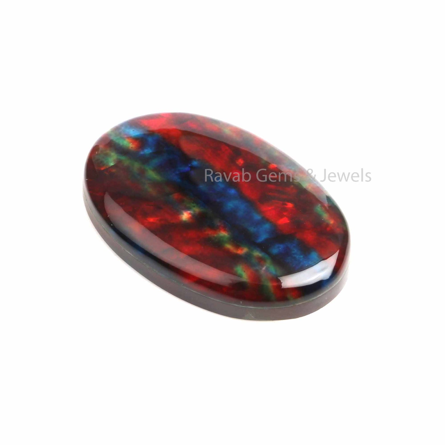 Red Ammolite Quartz 5x7mm to 20x30mm Oval Cabochon Loose Gemstone, Smooth Calibrated, Semi Precious Stone, For Pendant Necklace Jewelry 1 Pc