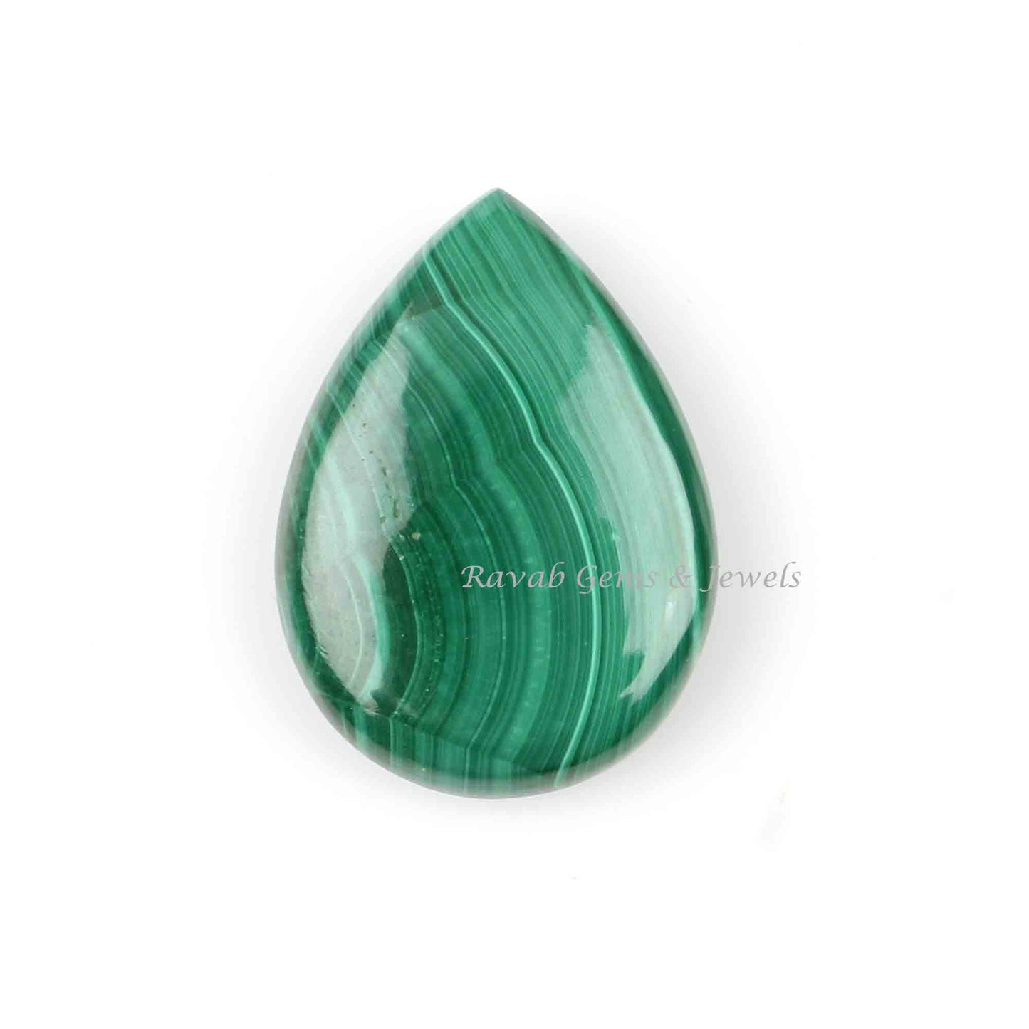 Natural Malachite Pear 5x7mm to 16x22mm Smooth Briolette, Calibrated Loose Gemstone, Semi Precious Stone, For Pendant Necklace Making - 1 Pc