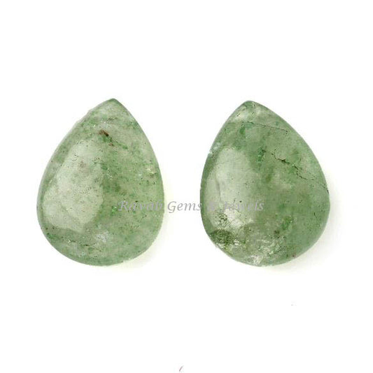 Natural Jade Green Pear Shape 12x16mm Briolette Gemstone, Smooth Calibrated Loose Beads Stone For Jewelry Making 2 Pcs Set Bridesmaid Gift