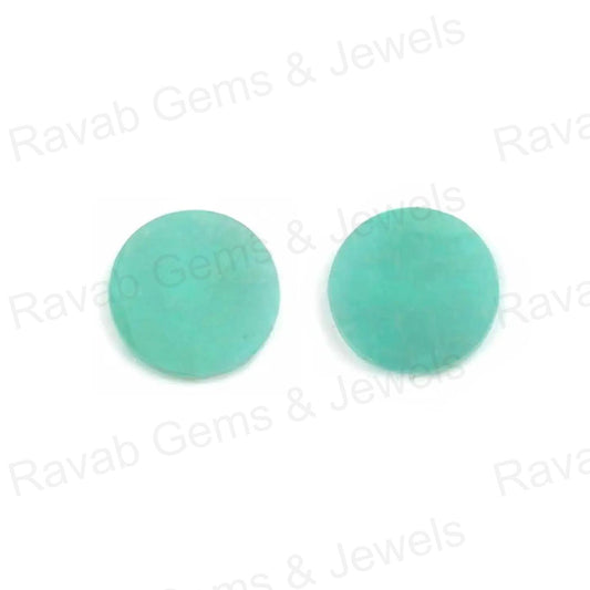 Beautiful Amazonite Coin shape 12mm Flat Gemstone Calibrated, Spiny Oyster Turquoise loose gemstone 2 pcs set