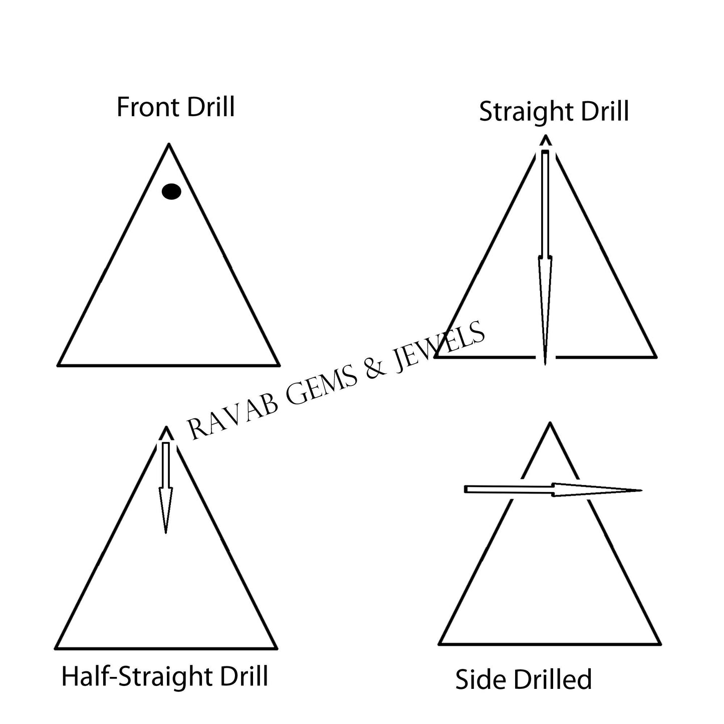 Morganite Quartz Triangle Shape, Pyramid Step Cut Gemstone, Calibrated Shinning Stone For Lovely Ones, Earring Making Stone 2 Pcs Set