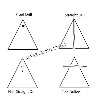 Morganite Quartz Triangle Shape, Pyramid Step Cut Gemstone, Calibrated Shinning Stone For Lovely Ones, Earring Making Stone 2 Pcs Set